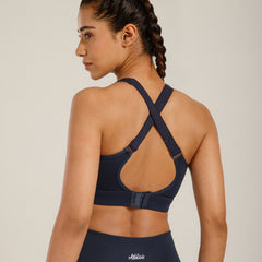 Ruched Sports Bra Navy