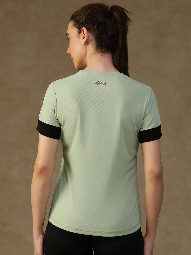 Contrast Tone T-Shirt Olive