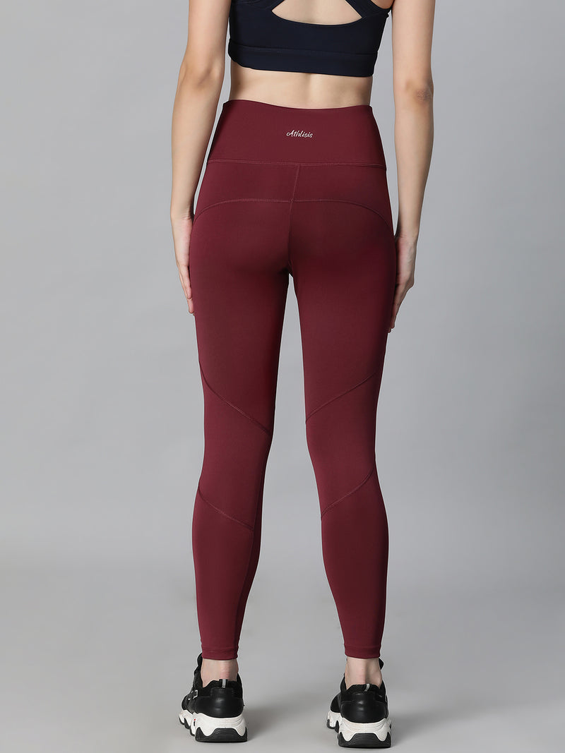 Sangria Stride Legging Maroon