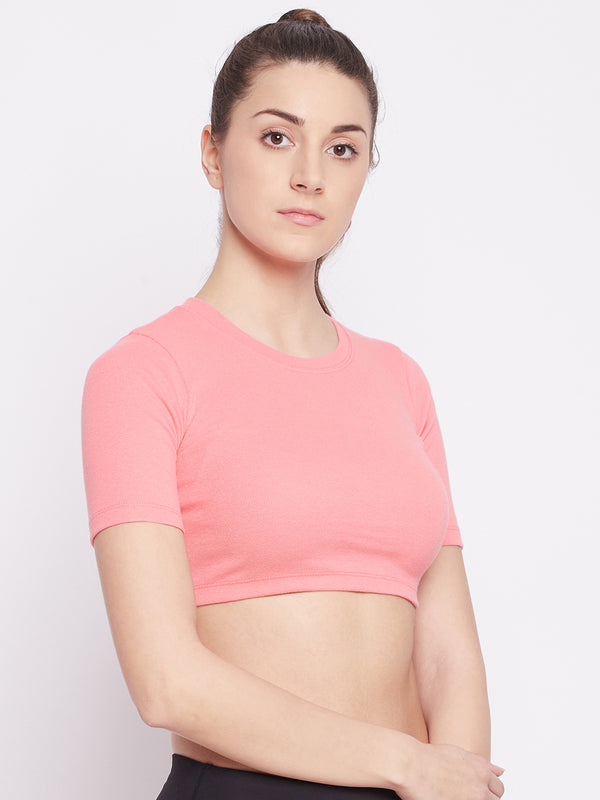 Everyday Cropped Tee Pink