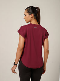 Cap Flow T-Shirt Maroon