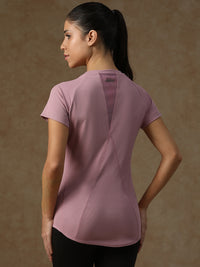 V Panel T-Shirt Lavender