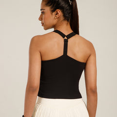 Built In Bra Y Adjustable Top Black
