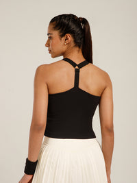 Built In Bra Y Adjustable Top Black