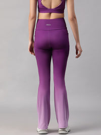 Dual Tone Flare Pant Purple