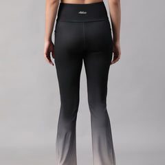 Dual Tone Flare Pant B&W