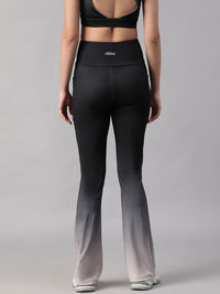 Dual Tone Flare Pant B&W