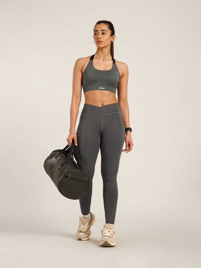 V-Front Legging Gray
