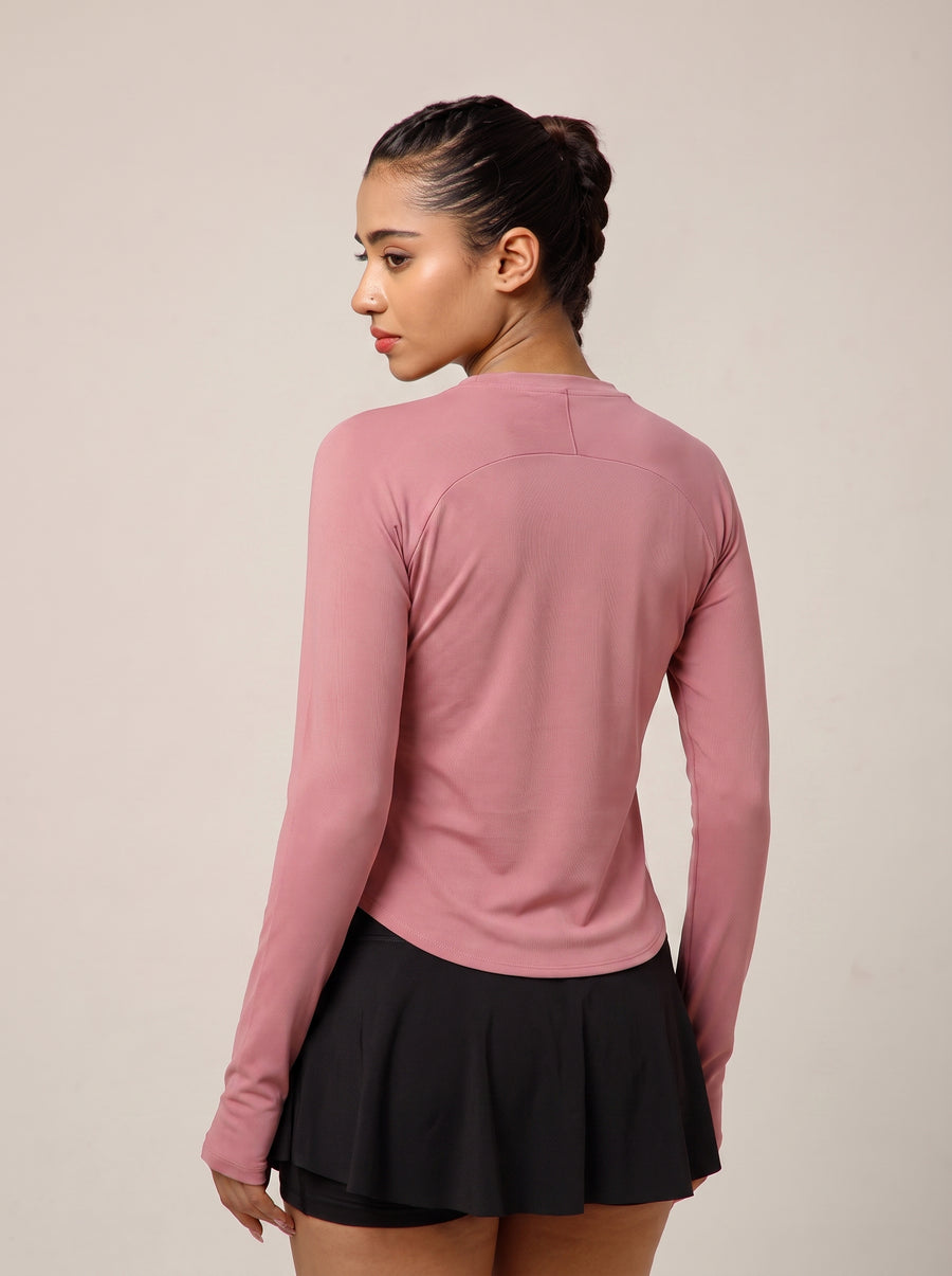 Bodycon Thumbhole T-shirt Pink