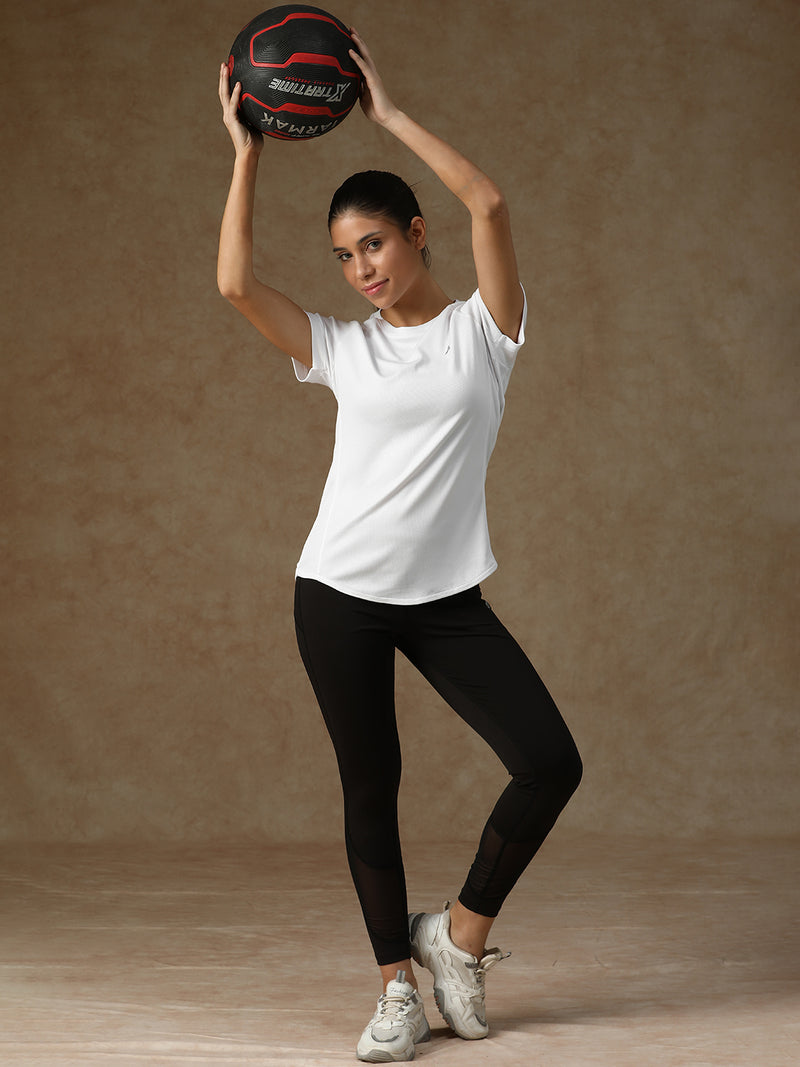 V Panel T-Shirt White