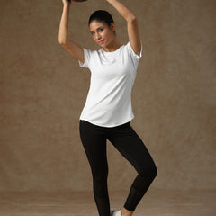 V Panel T-Shirt White