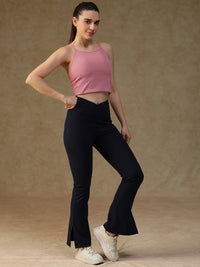 V-Shape Flare Pant Navy