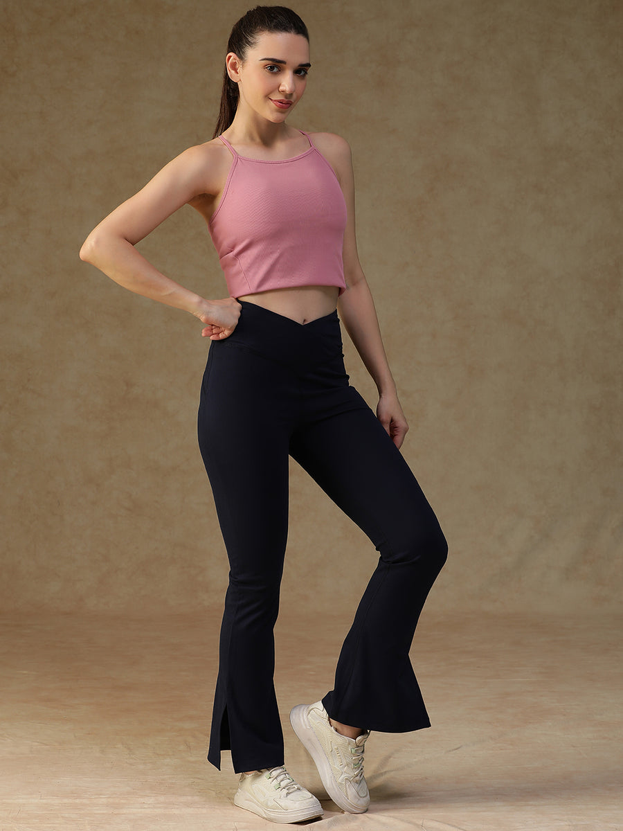 V-Shape Flare Pant Navy