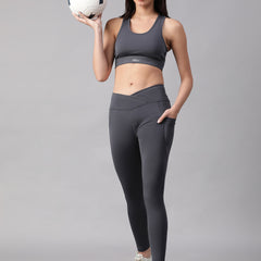 V-Front Legging Gray
