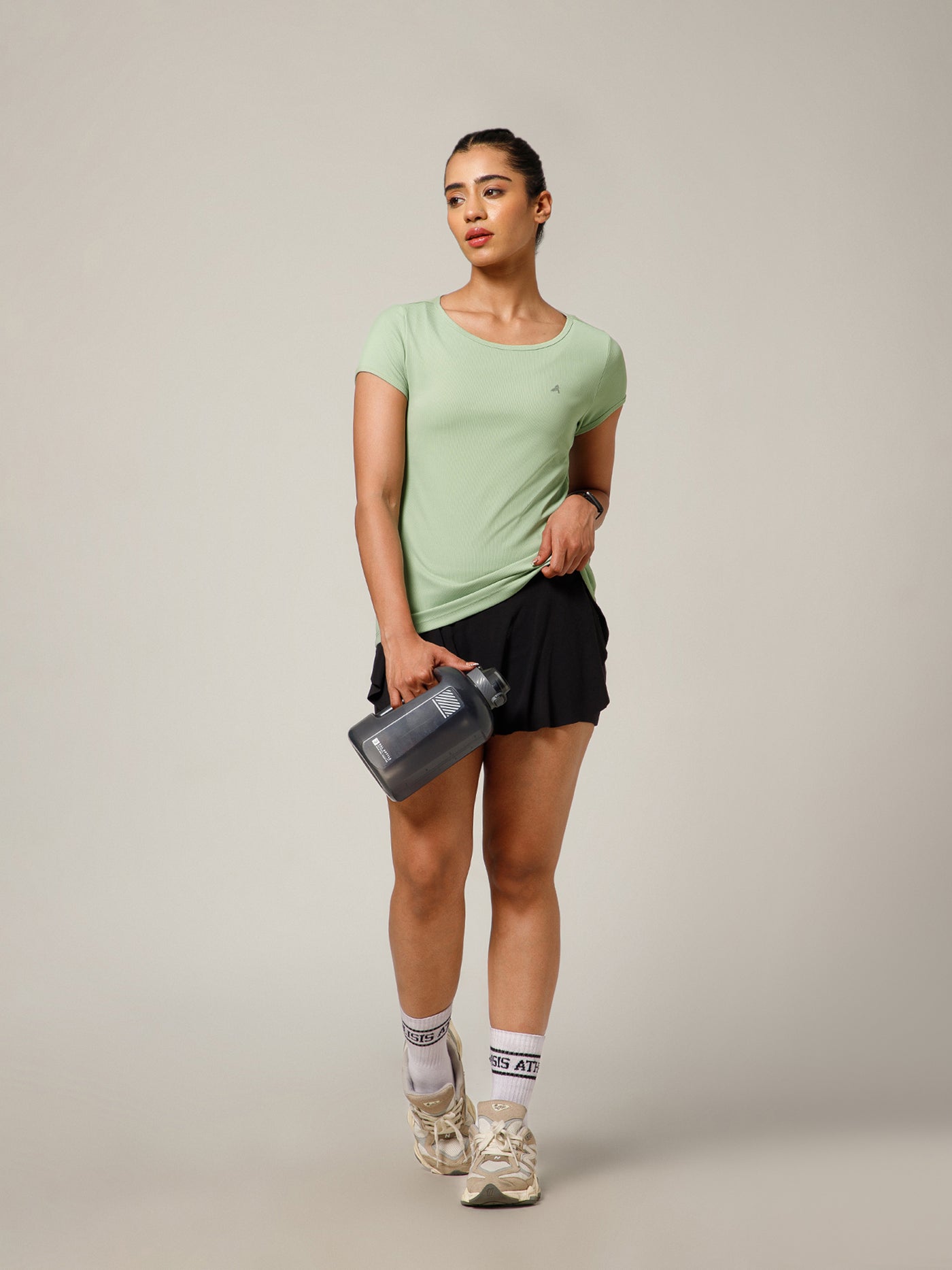 Keyhole T-shirt Mint Sage