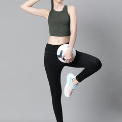 Basic Zen Crop Top Olive
