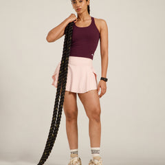 Built In Bra Y Adjustable Top Wine