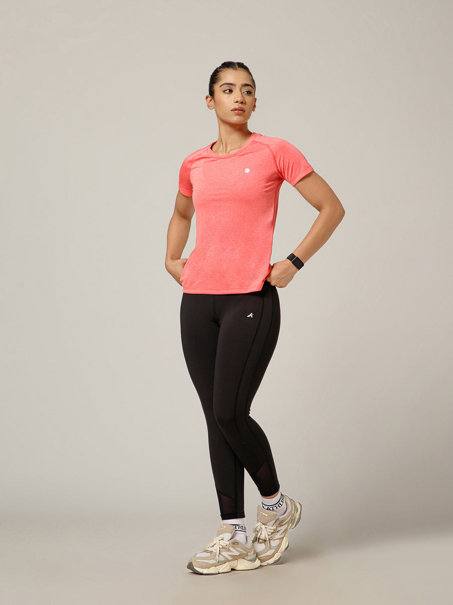 Raglan Sleeve T-Shirt Coral