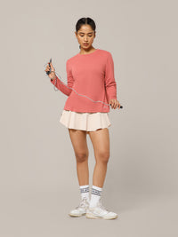 Breeze Crossover Full Sleeve T-shirt Coral