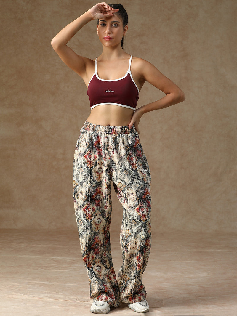 Printed Baggy Heritage Pattern Sweatpants