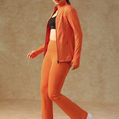 Ergonomic Seam Zip Jacket Orange