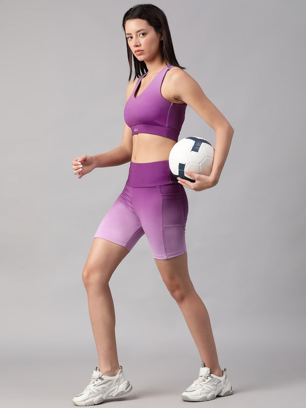 Dual Tone Shorts Purple