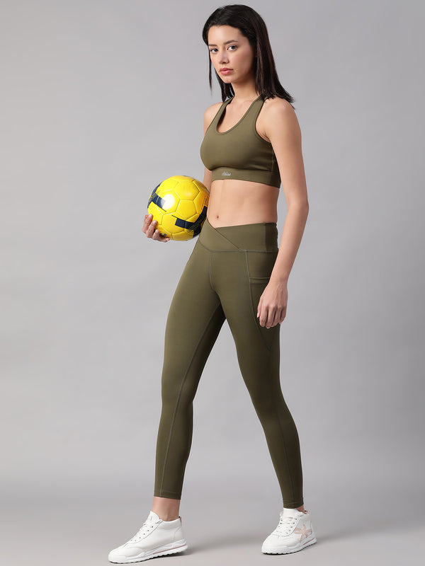 V-Front Legging Olive