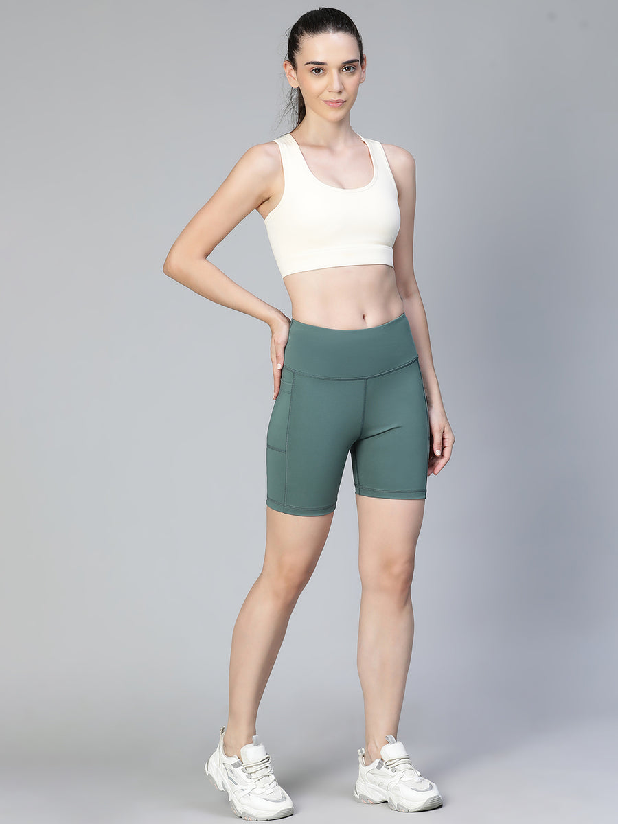 Stealth Active Shorts Forest Green