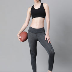 Streamline Panel Legging Gray Melange