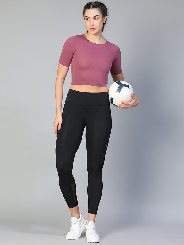 Essential Crop Top Mauve