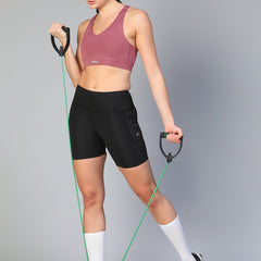 Teardrop Racer Bra Mauve