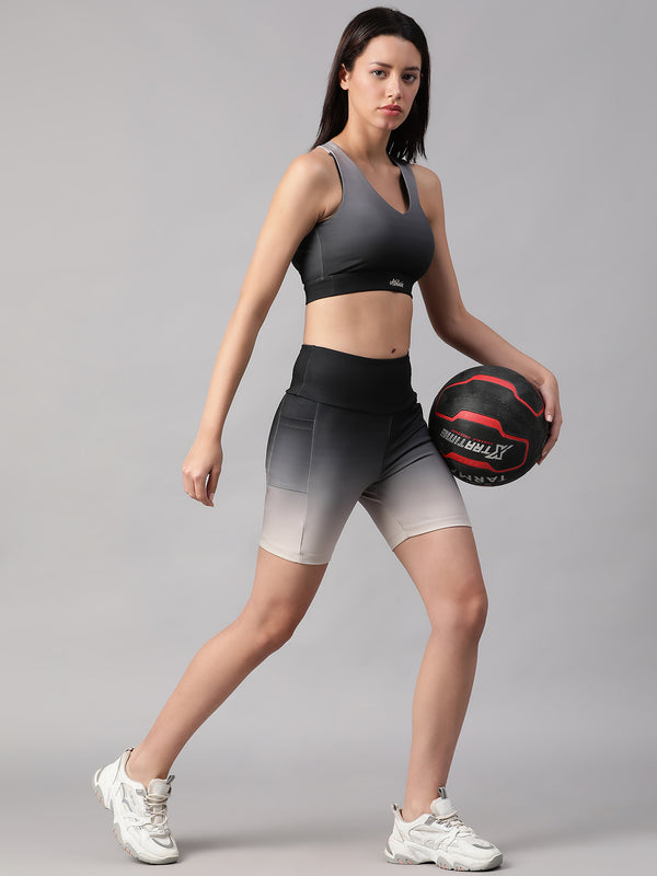 Dual Tone Shorts B&W