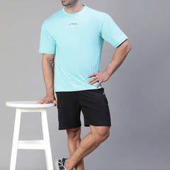 Eagle's Eye Oversized T-Shirt Teal Blue