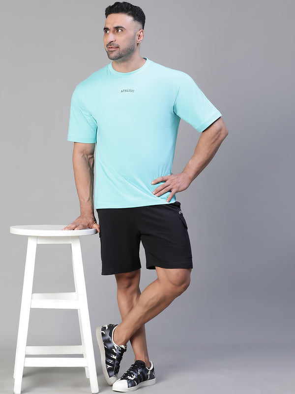 Eagle's Eye Oversized T-Shirt Teal Blue