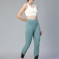 Laser Cut Leggings Pista Green