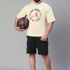 Energy Oversized T-Shirt Beige
