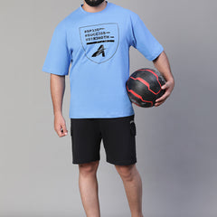 S³ Oversized T-Shirt Blue