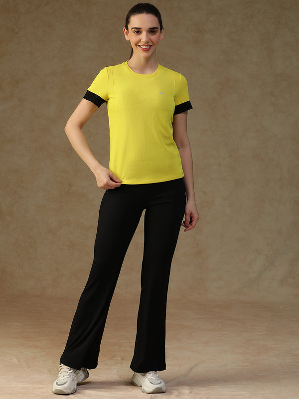 Contrast Tone T-Shirt Yellow
