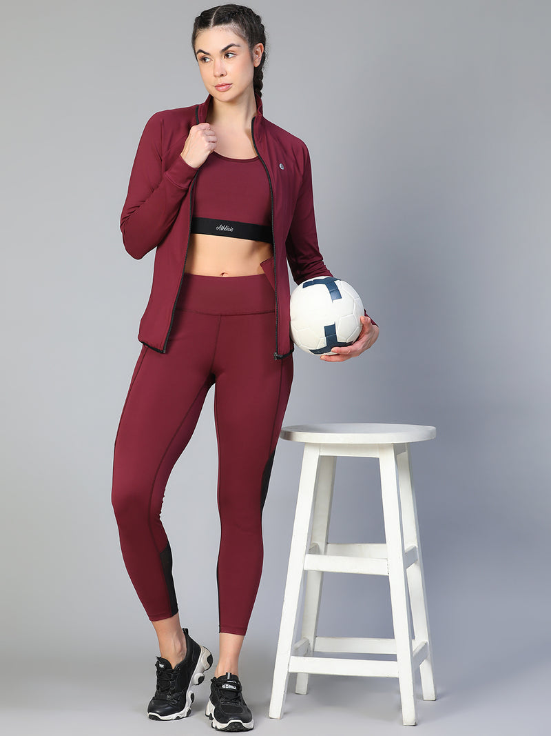 Verve Jacket Maroon