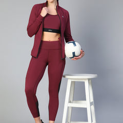 Verve Jacket Maroon