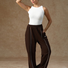 Flow Piping Sweatpants Brown
