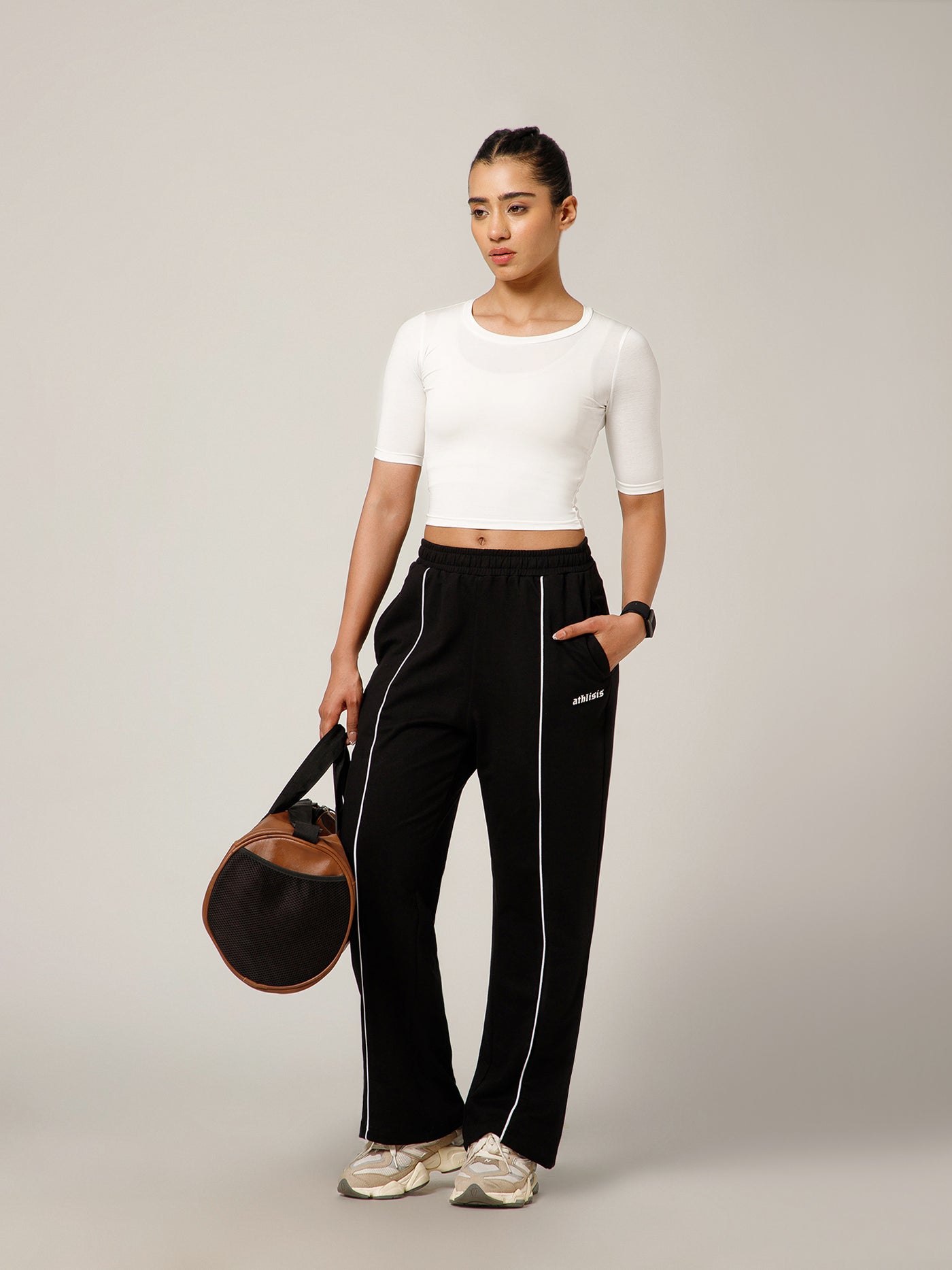 Essential Crop Top White