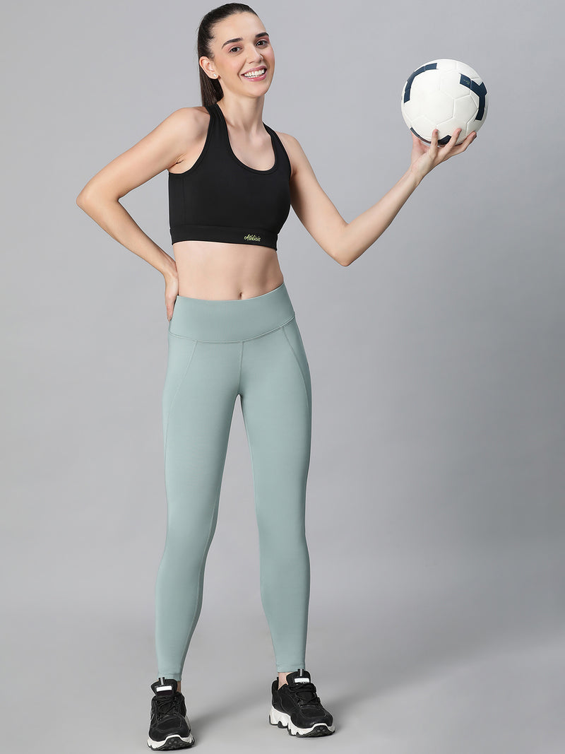 Essential High-Rise Leggings Pista Green