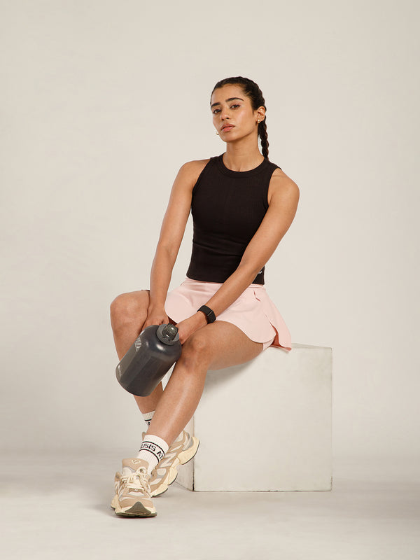Ribbed Crop Top Black