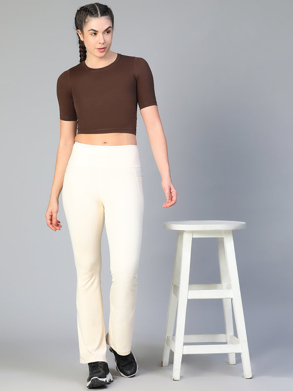 Essential Crop Top Brown