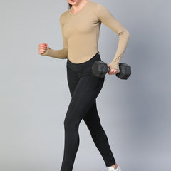 Bodycon Thumbhole T-shirt Tan