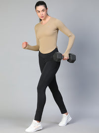 Bodycon Thumbhole T-shirt Tan