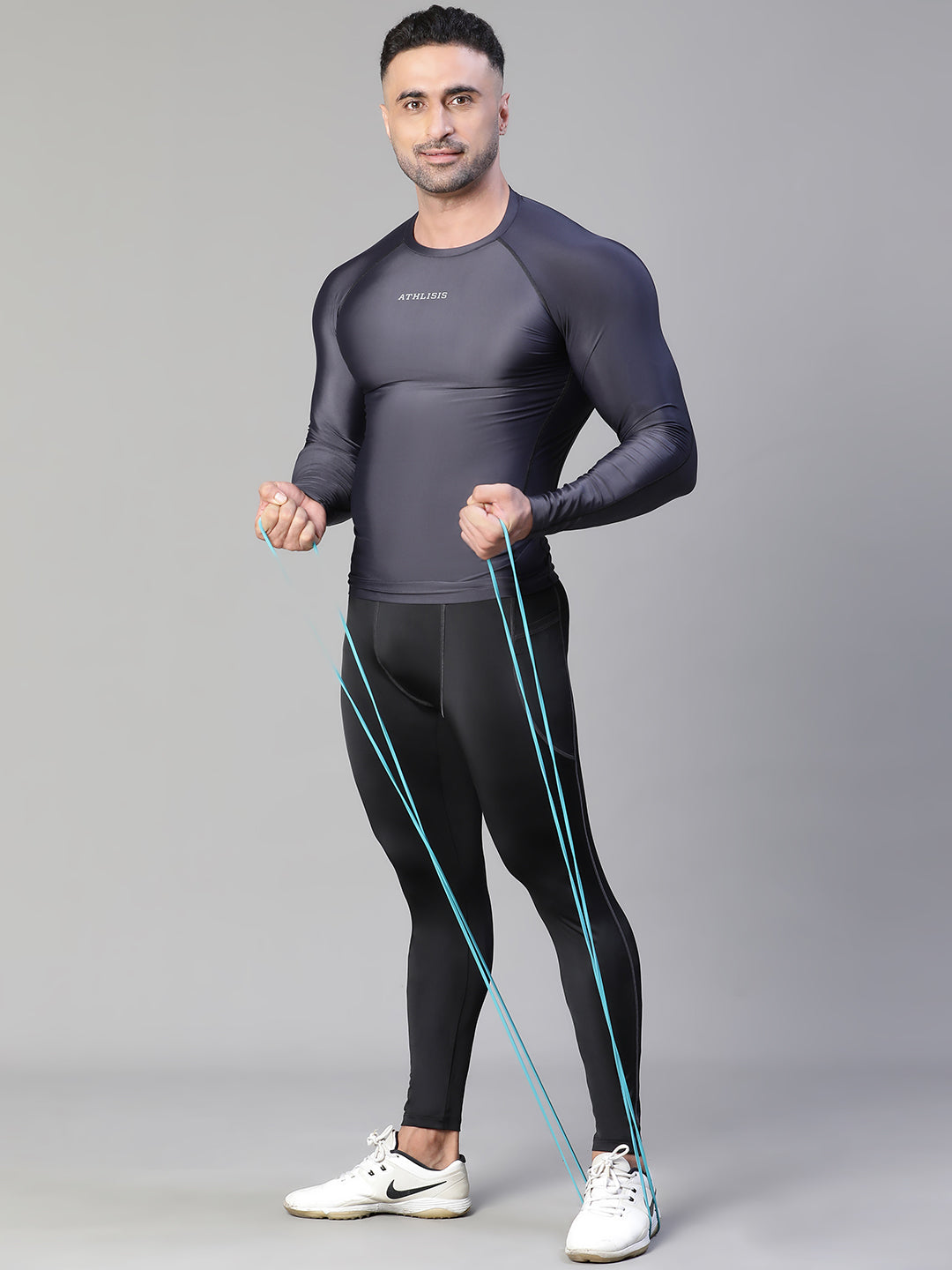 Basic Full Compression T-shirt Gray Athlisis Sports