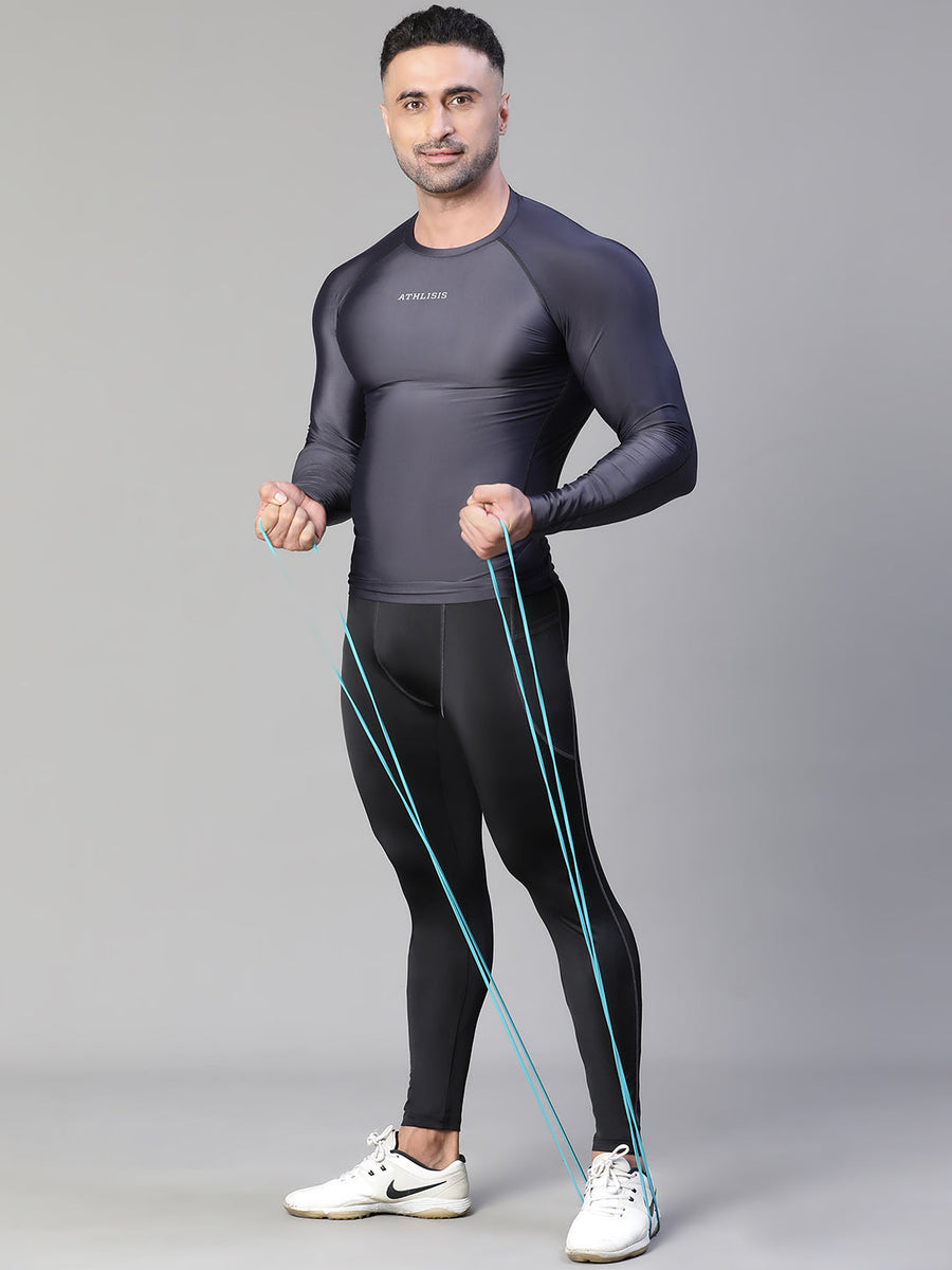 Basic Full Compression T-shirt Gray Athlisis Sports