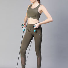 Vapor Mesh Legging Olive